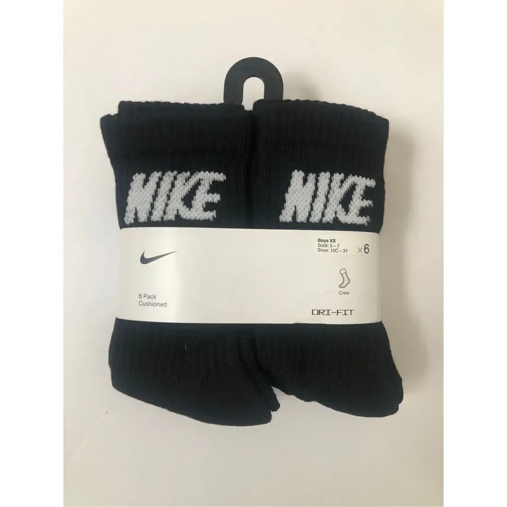 Nike kids socks 6-pack size 10C-3Y